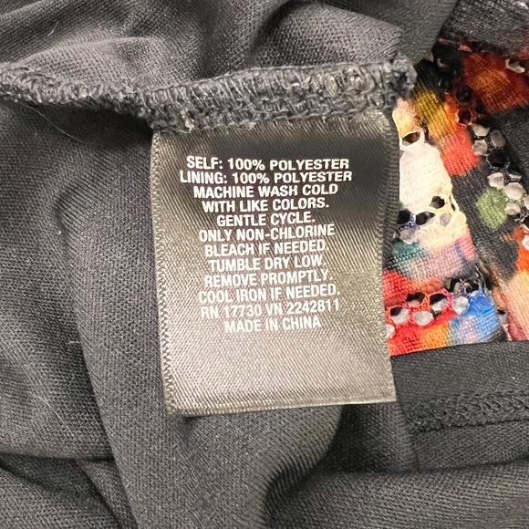 Mossimo Knee-Length Sleeveless Color Pop Eyelet Dress L Cocktail Party Holiday - Picture 12 of 12